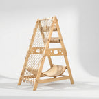Wooden Cat Climbing Tower