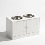 Elevated Pet Feeding Station with Storage