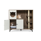 Cat Litter Cabinet with Scratching Post