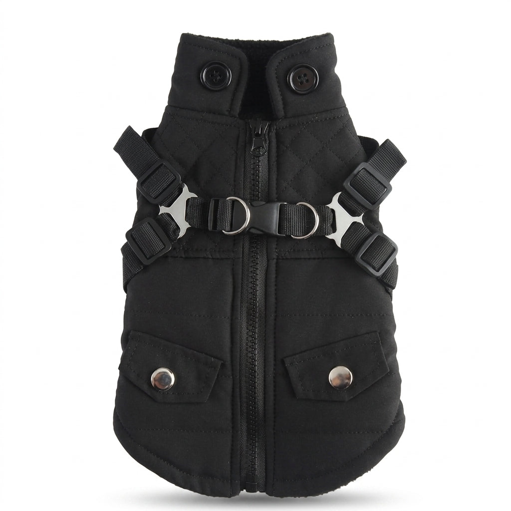 Zip-Up Dog Winter Jacket
