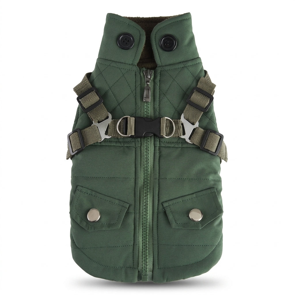 Zip-Up Dog Winter Jacket